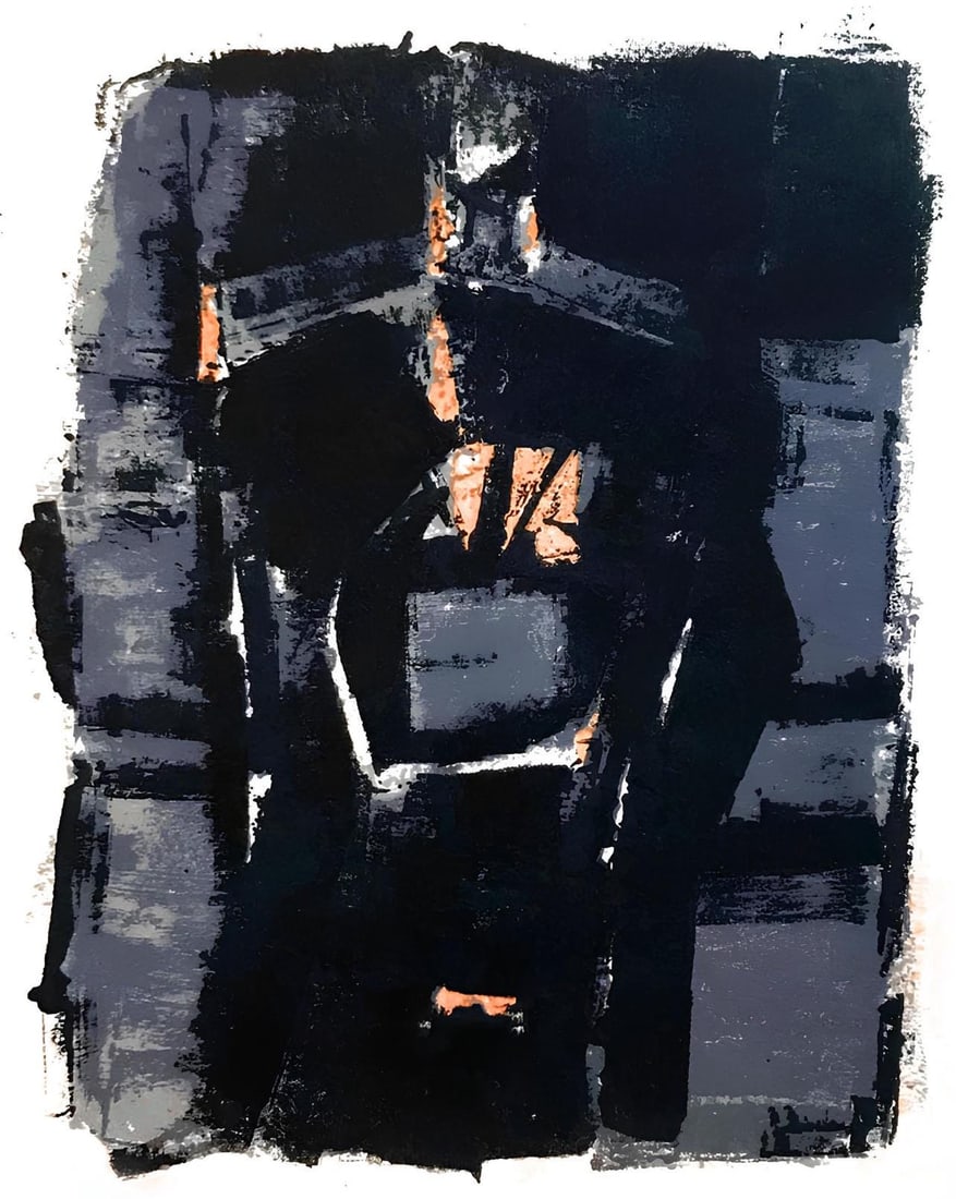 Orlando Pelayo, Composition, Œuvres completes d'Albert Camus, Limited Edition Lithograph (1 of 4)