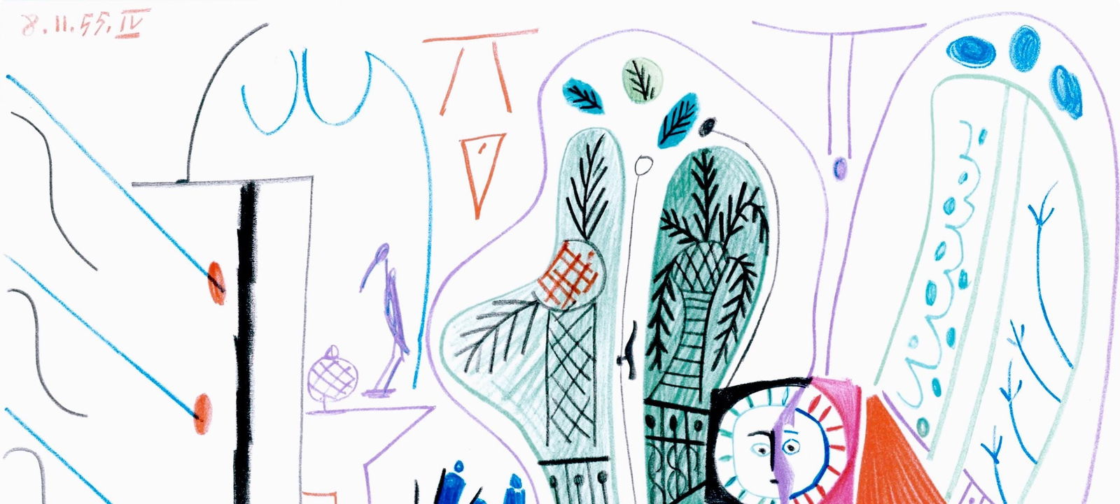 Pablo Picasso, Composition (Cramer 101), Carnet de la Californie, Limited Edition Collotype - 2