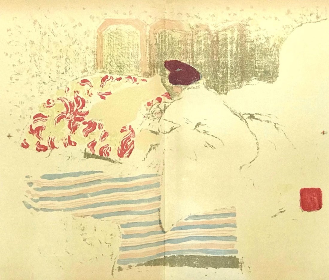 Edouard Vuillard, La Naissance d'Annette, L'œuvre grave de Vuillard, Limited Edition Lithograph (1 of 4)