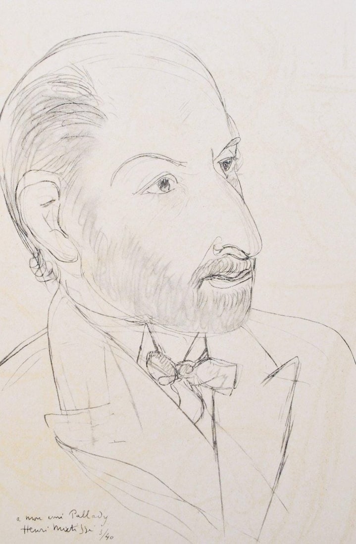 Henri Matisse, Le peintre Pallady, Portraits par Henri Matisse, Limited Edition Heliogravure (1 of 4)