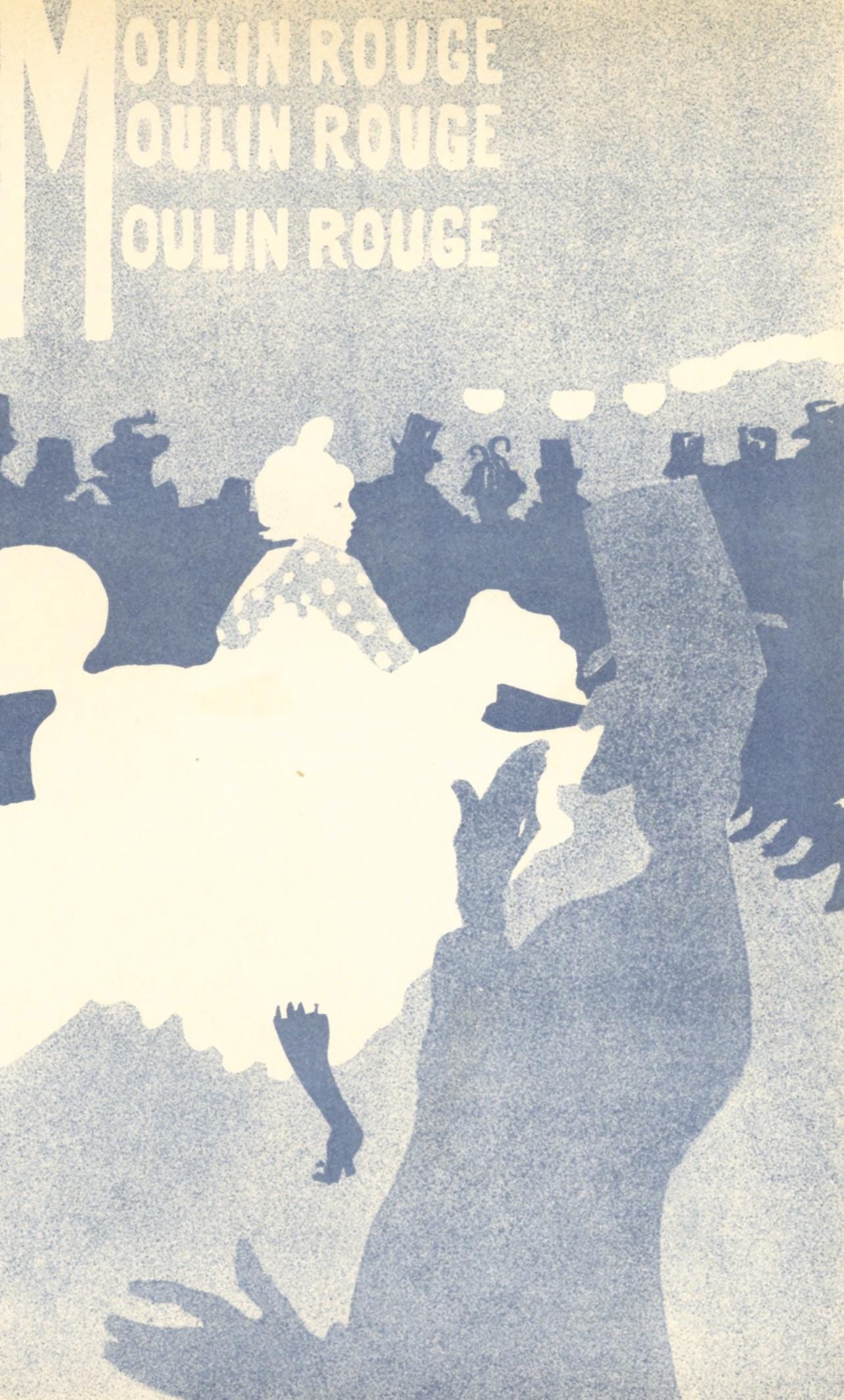 Henri de Toulouse-Lautrec, Moulin Rouge, La Goulue, decomposition, Les Affiches De Toulouse-Lautrec,: Lithograph on grand velin Filigrane a sa marque paper. Paper size: 12.5 x 9.75 inches; image size: 12.2 x 7.87 inches. Excellent condition. Inscription: Unsigned and unnumbered, as issued. Notes: From