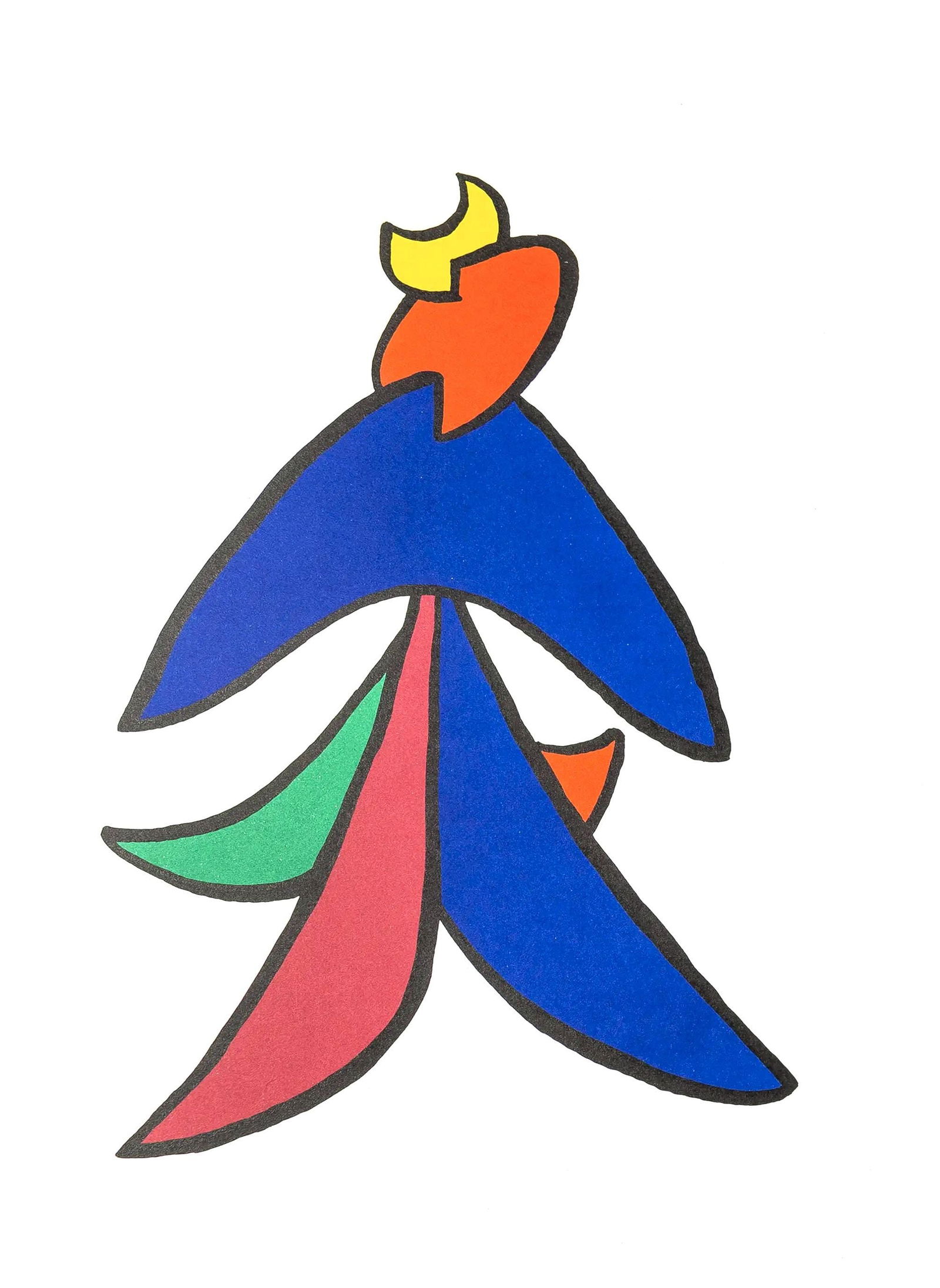 Alexander Calder, La lune, Stabiles, Derriere le miroir, Limited Edition Lithograph (1 of 4)