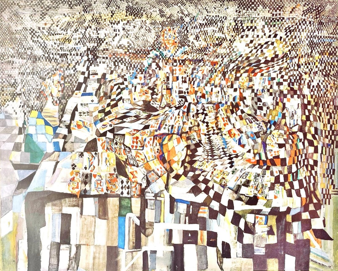 Vieira da Silva, Les joueurs de cartes, Vieira da Silva, Peintres d'aujourd'hui, Limited Edition (1 of 4)