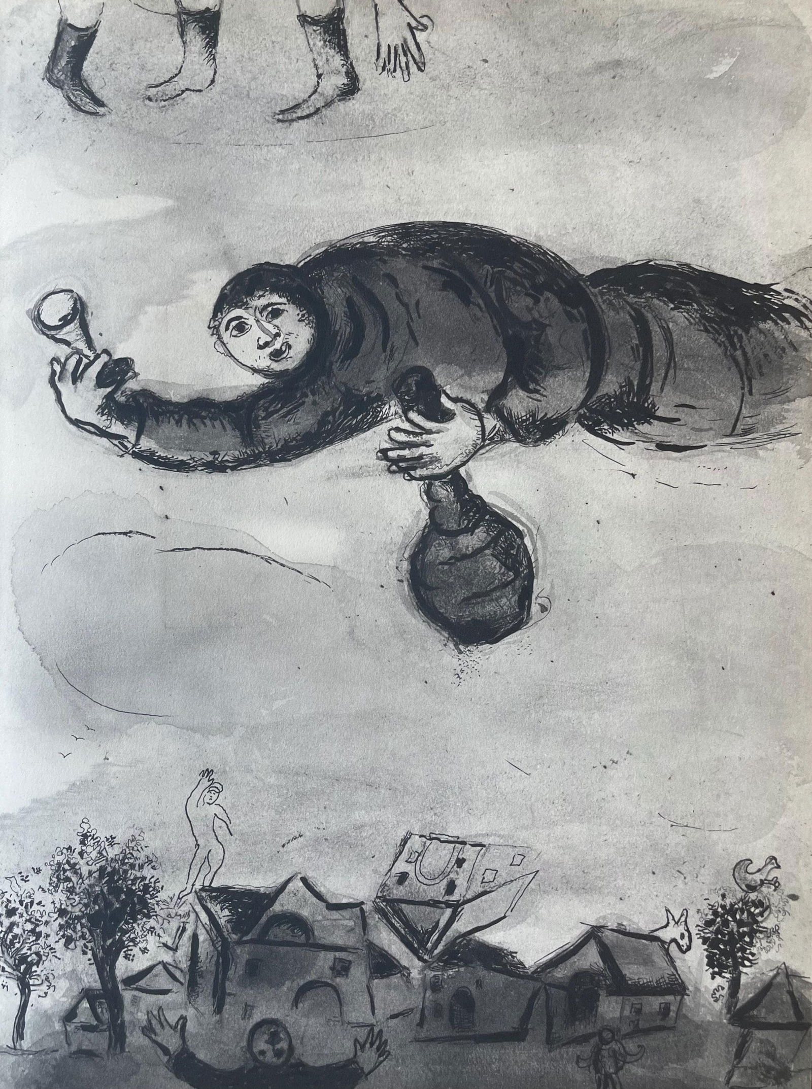 Marc Chagall, Composition, Contes de Boccace, Verve: Revue Artistique et Litteraire, Limited Edition (1 of 4)