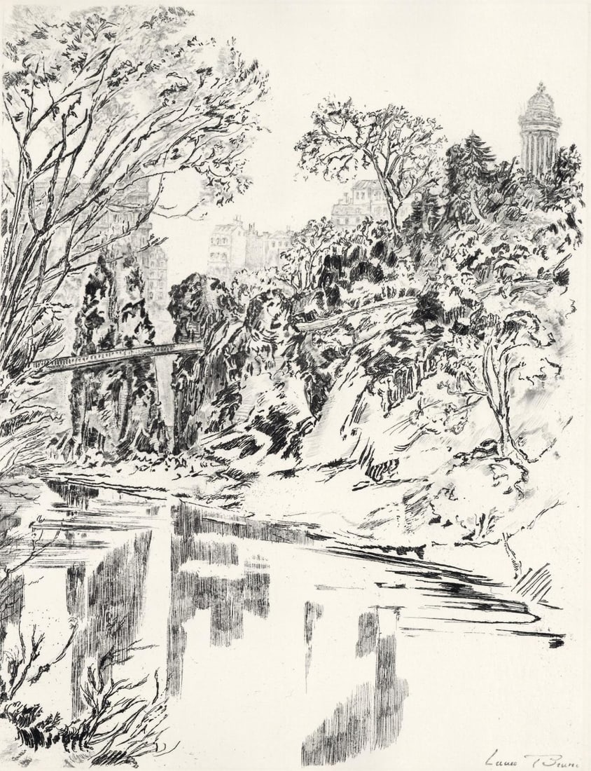 Laure Stella Bruni, Menilmontant, A La gloire a Paris, Limited Edition Etching (1 of 4)