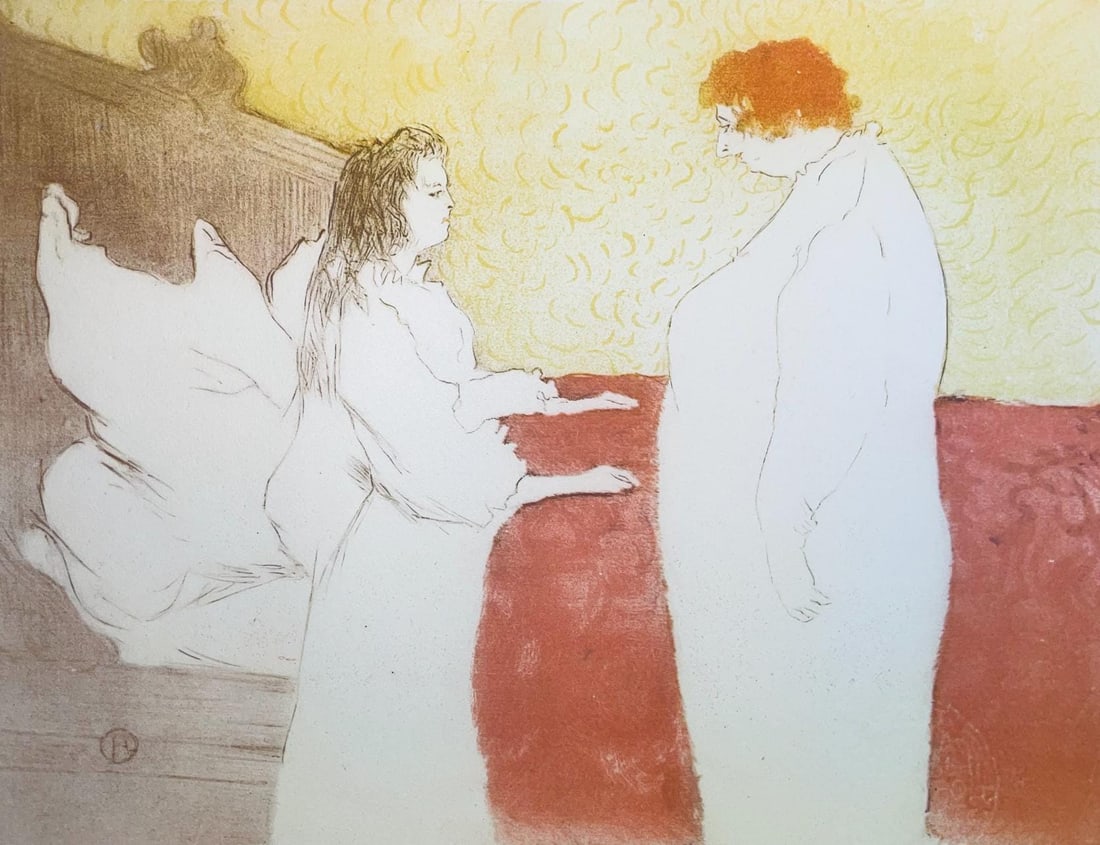 Henri de Toulouse-Lautrec, Composition, Images de Lautrec, 21 Planches en Couleurs, Collezione: Lithograph and stencil on velin Polifilo paper. Paper size: 10.24 x 13.78 inches. Excellent condition. Inscription: Unsigned and unnumbered, as issued. Notes: From the folio, Images de Lautrec, 21 Pla