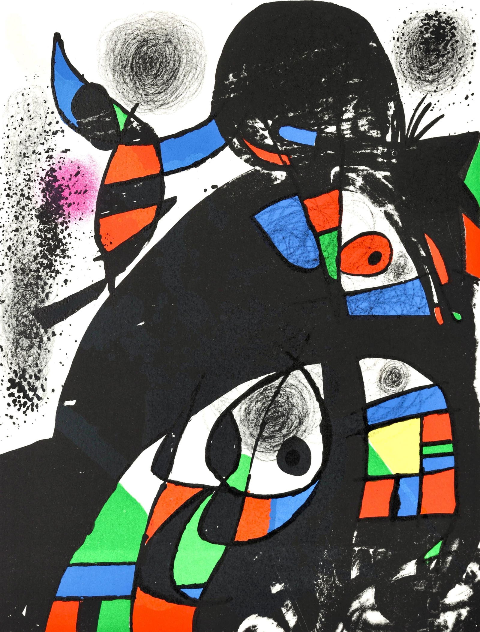 Joan Miro, Composition (Cramer 202; Mourlot 1080), San Lazzaro et ses Amis, XXe siecle, Limited (1 of 4)