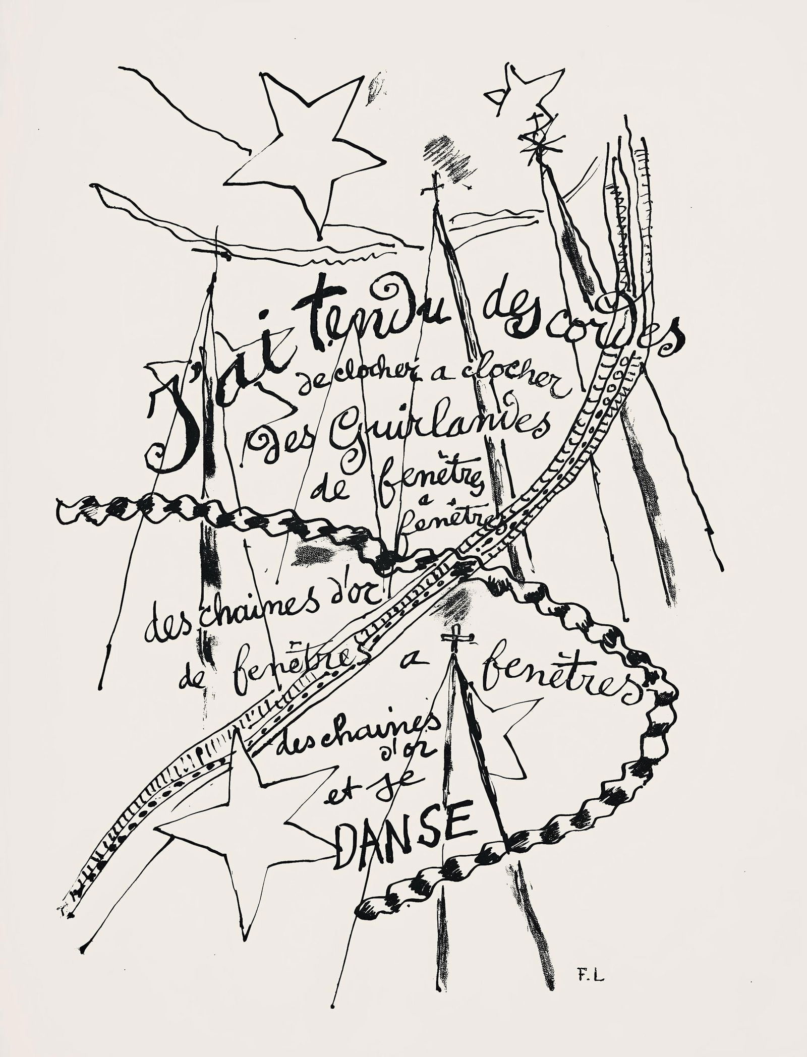 Fernand Leger, Composition (Saphire 24-38), Les Illuminations, Limited Edition Lithograph (1 of 4)