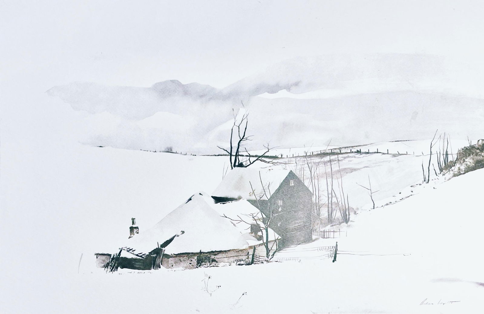 Andrew Wyeth, The Corner, The Four Seasons, Limited Edition Lithograph (1 of 4)