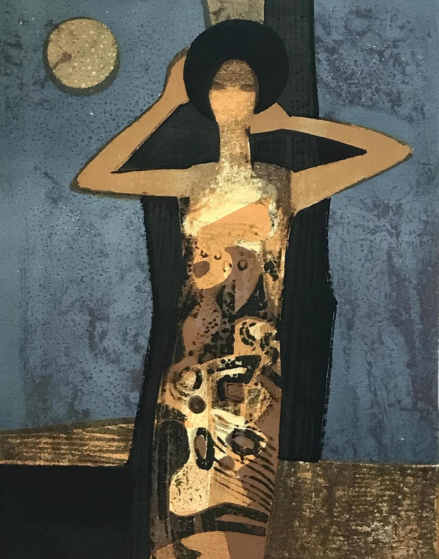 Andre Minaux, Composition, L'Odyssee, Limited Edition Lithograph (1 of 4)