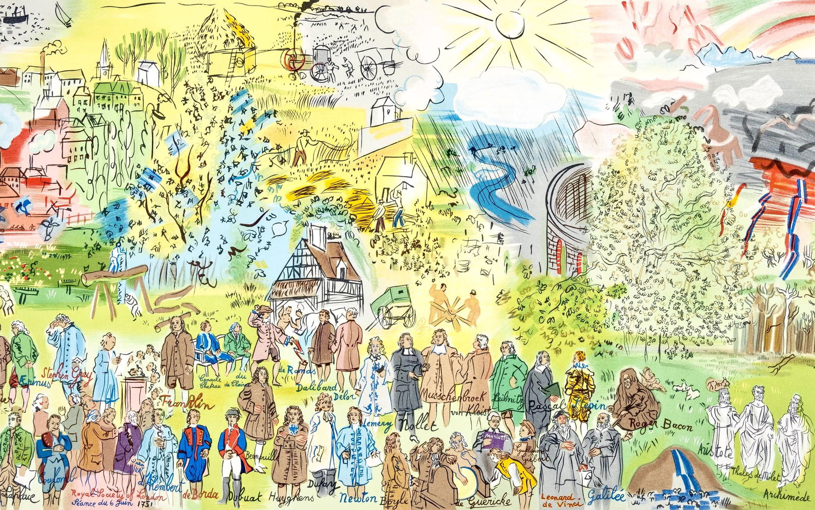 Raoul Dufy, Etudes: «Histoire de l'Electricite», Lettre a mon peintre Raoul Dufy, Limited Edition (1 of 4)