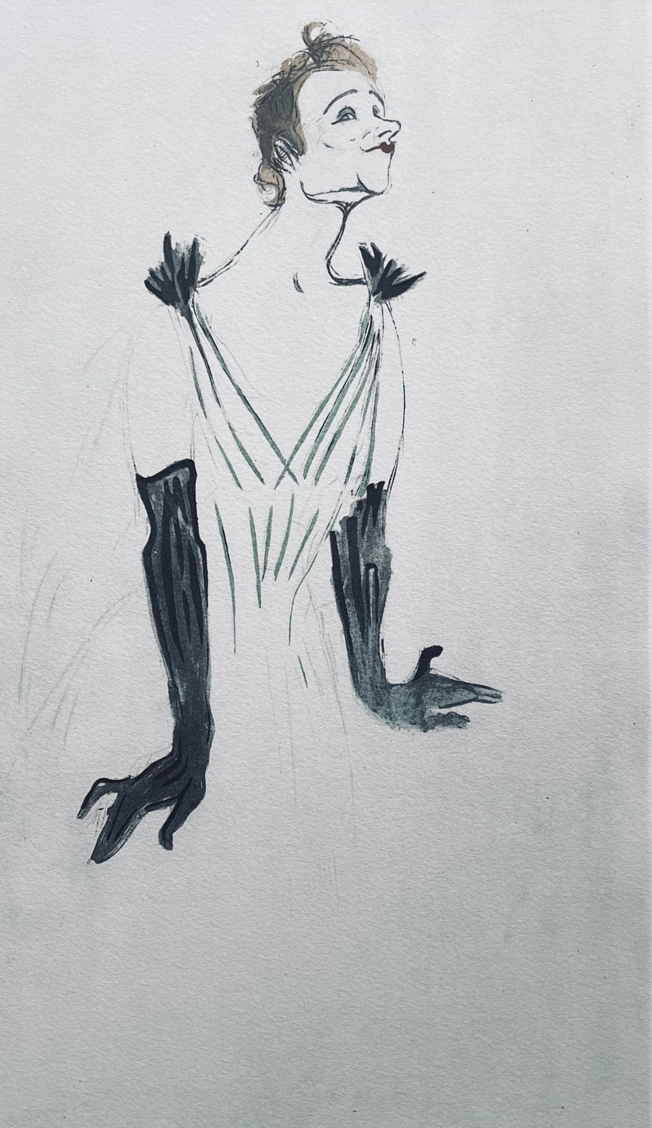 Henri de Toulouse-Lautrec, Composition, Yvette Guilbert vue par Toulouse-Lautrec, Limited Edition (1 of 4)