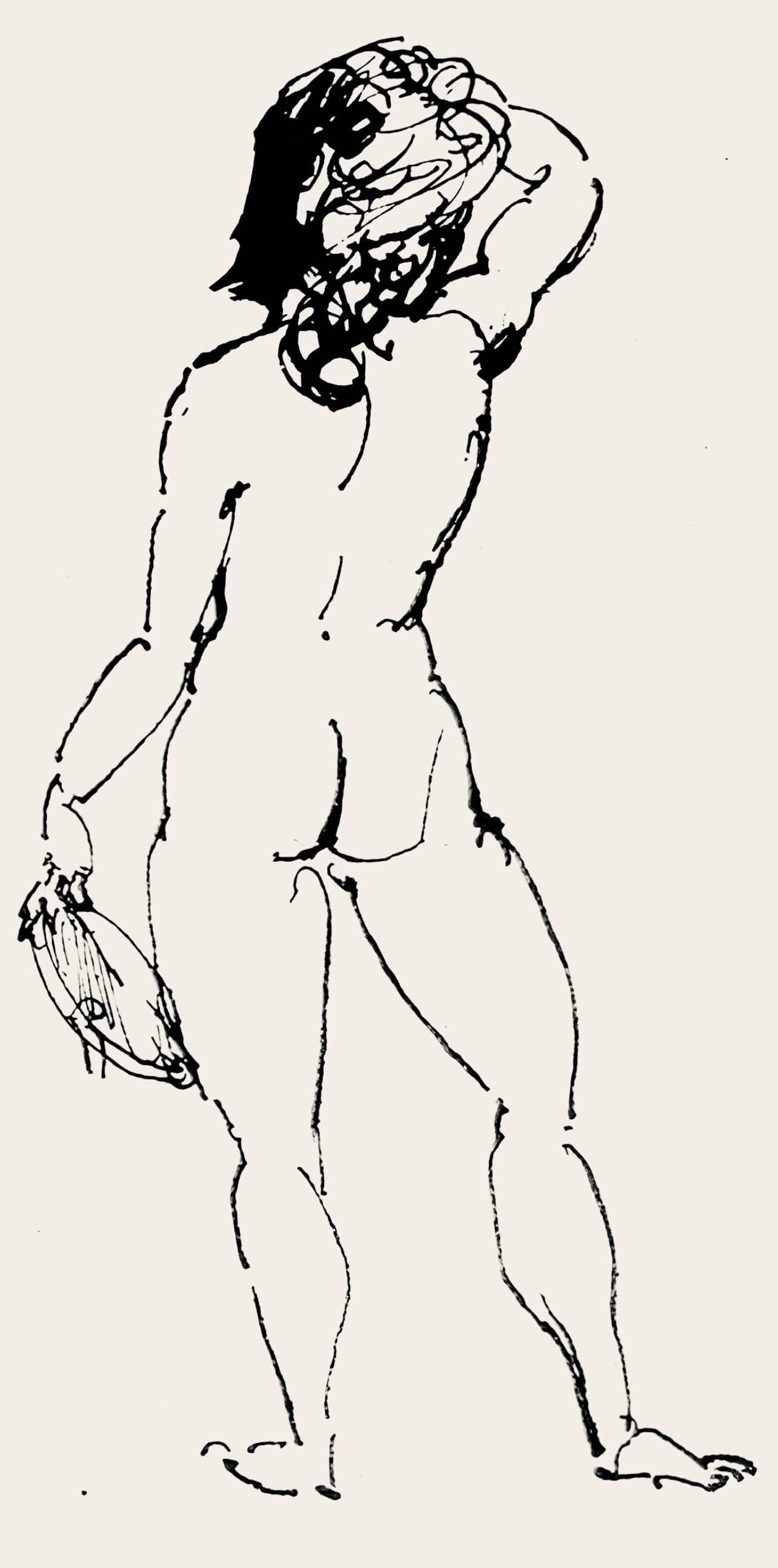 Pablo Picasso, Composition (Hodorisch B2), Le manuscrit trouve dans un chapeau, Limited Edition: Lithograph on velin des papeteries Lafuma paper. Paper size: 8.27 x 6.1 inches. Excellent condition. Unsigned and unnumbered, as issued. Notes: From the album, Le manuscrit trouve dans un chapeau,