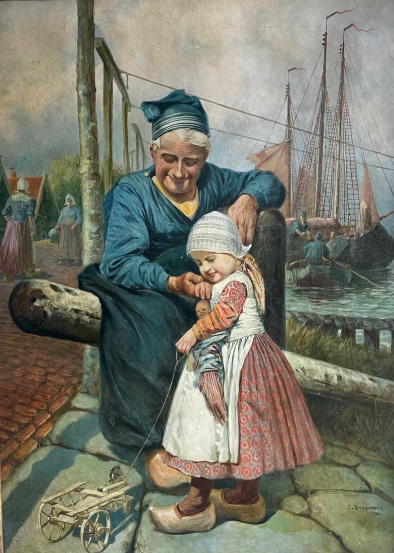 James Drummond, R.S.A., F.S.A., Sans titre (1881), Original Oil Painting: Oil on canvas. Canvas Size: 37 x 29 inches. Inscription: Hand signed and dated, recto, as issued. Provenance: Property of a distinguished collection, South Carolina. Condition: Very good/excellent, co