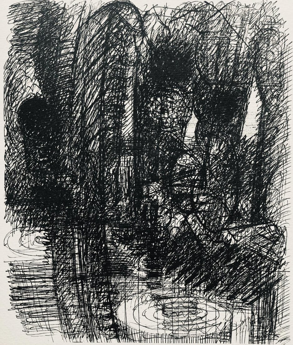 Marcel Gromaire, Composition, Gromaire, Limited Edition Lithograph (1 of 4)