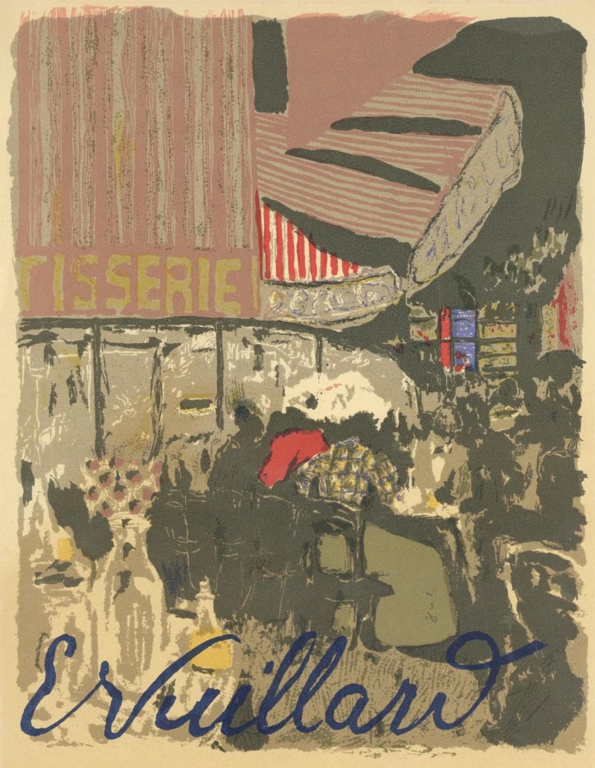 Edouard Vuillard, La Patisserie, L'œuvre grave de Vuillard, Limited Edition Lithograph: Lithograph on grand velin Renage paper. Inscription: Signed in the plate and unnumbered, as issued. Paper Size: 12.375 x 9.5 inches; image size: 11.81 x 9.05 inches. Excellent condition. Notes: From t