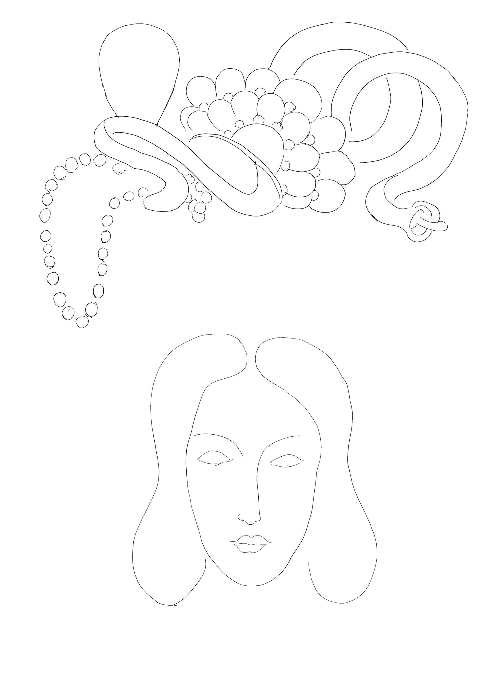 Henri Matisse, Sans titre, Poesies de Stephane Mallarme, Limited Edition Lithograph: Lithograph on velin papier bouffant des Papeteries de Casteljaloux paper. Paper Size: 11.02 x 8.46 inches. Inscription: Unsigned and unnumbered, as issued. Condition: Very good/excellent, consistent w