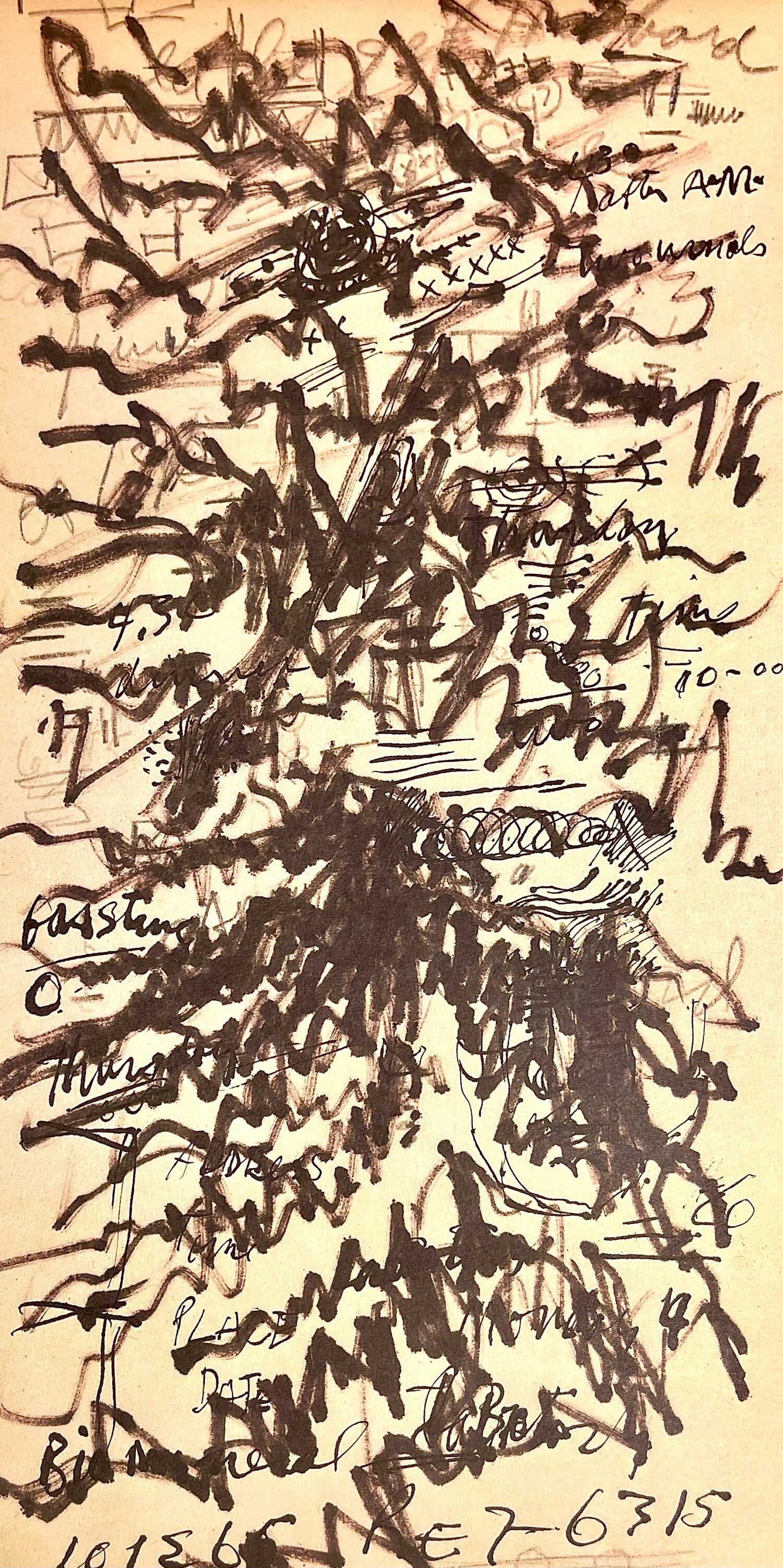 Jackson Pollock, Composition, Jackson Pollock, The Last Sketchbook, Limited Edition Lithograph (1 of 4)