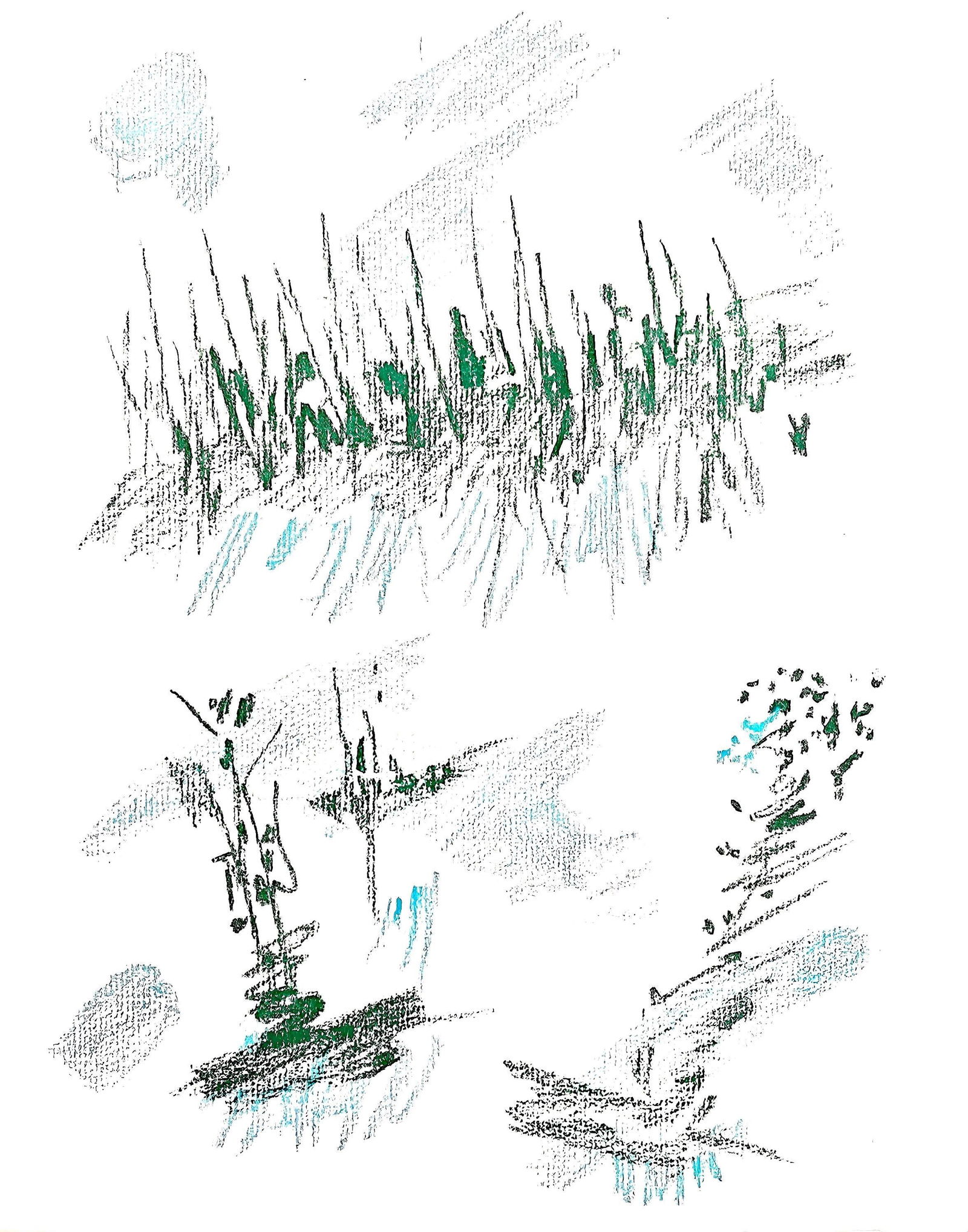 Andre Masson, Composition, Poemes insoumis, Limited Edition Lithograph: Lithograph on velin de Rives paper. Paper size: 12.6 x 10.039 inches. Excellent condition. Inscription: unsigned and unnumbered, as issued. Notes: From the folio, Poemes insoumis, 1963. Published by M