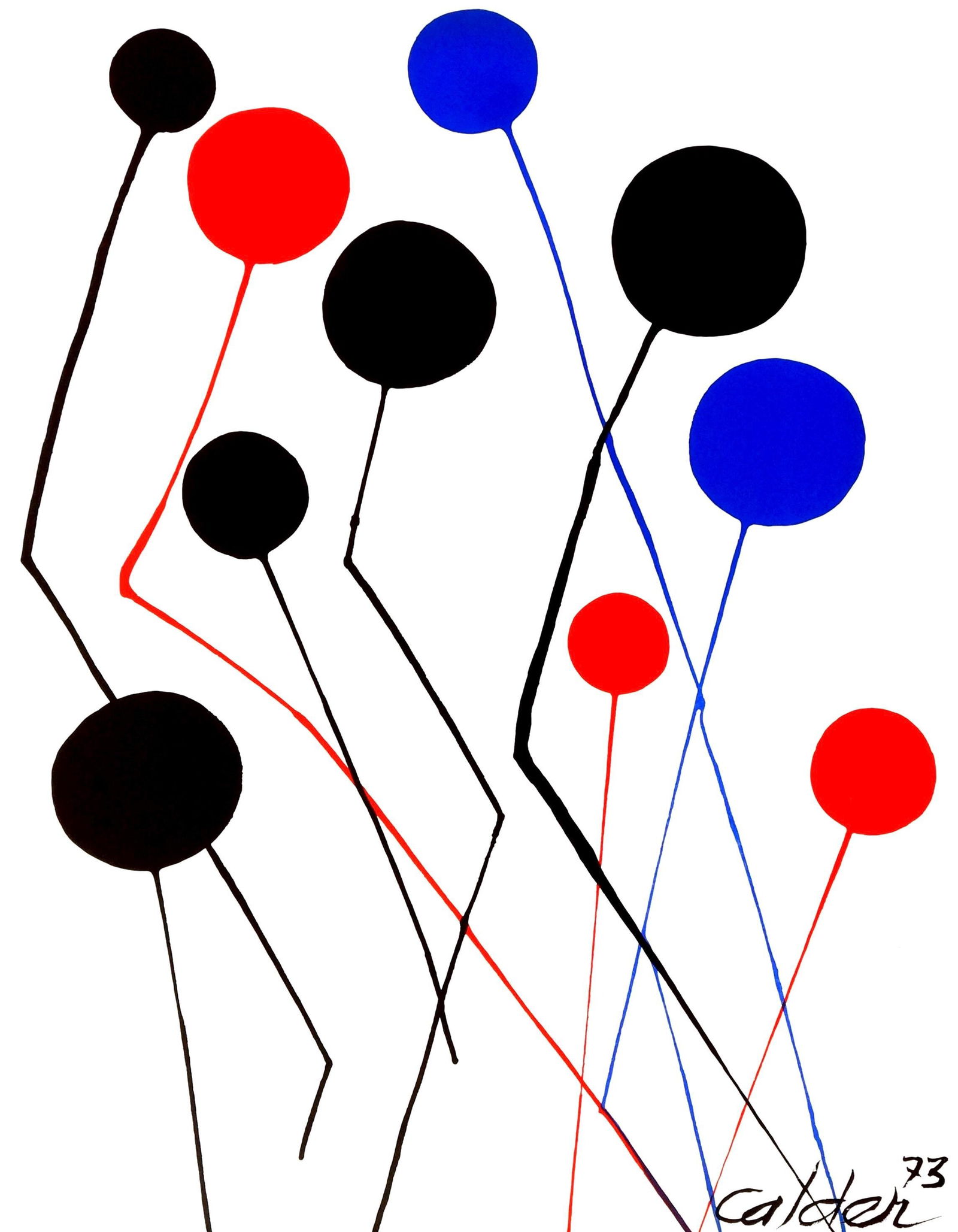 Alexander Calder, The Blue Balloon, Spanish Refugee Aid, Limited Edition Lithograph (1 of 4)