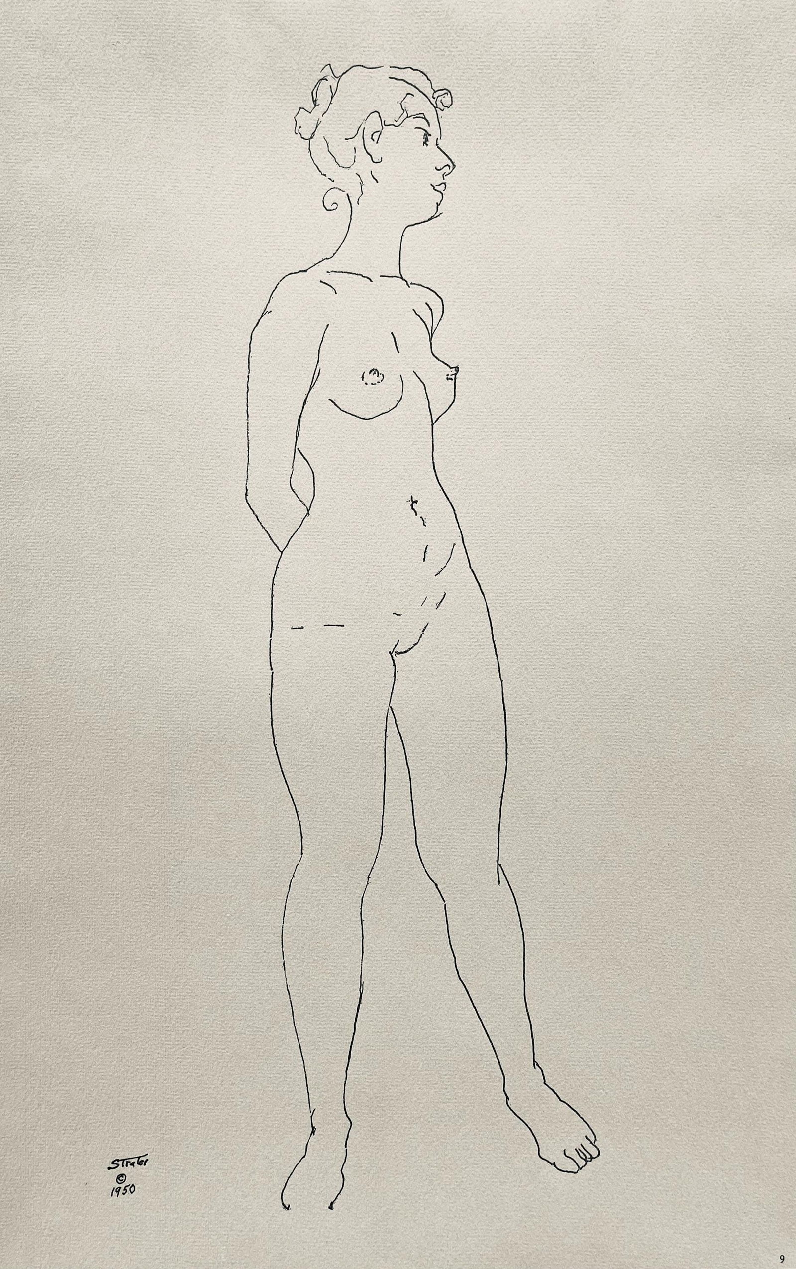 Henry Strater, Composition, 24 Drawings by Henry Strater, Limited Edition Lithograph (1 of 4)