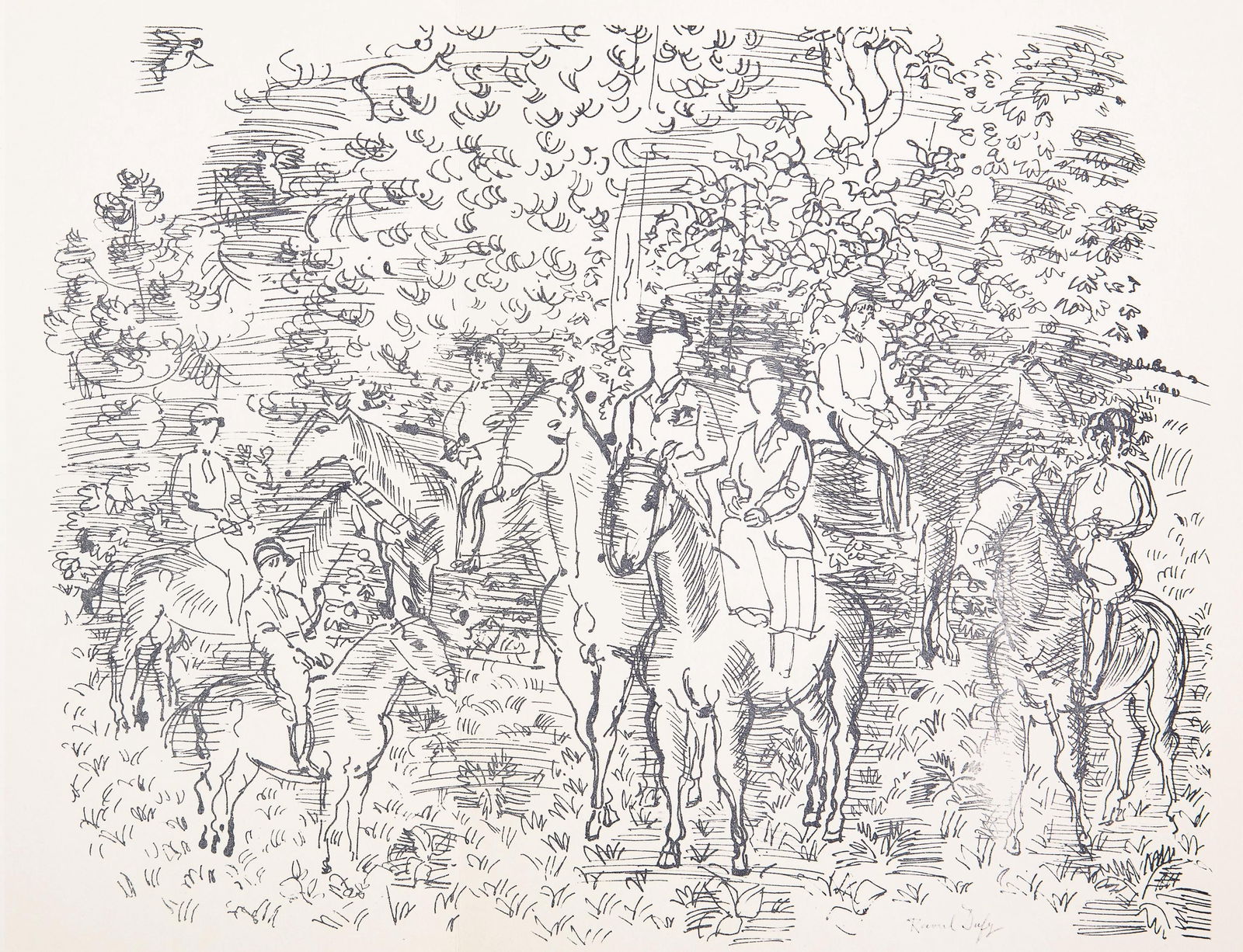 Raoul Dufy, Dessin, Lettre a mon peintre Raoul Dufy, Limited Edition Lithograph (1 of 4)