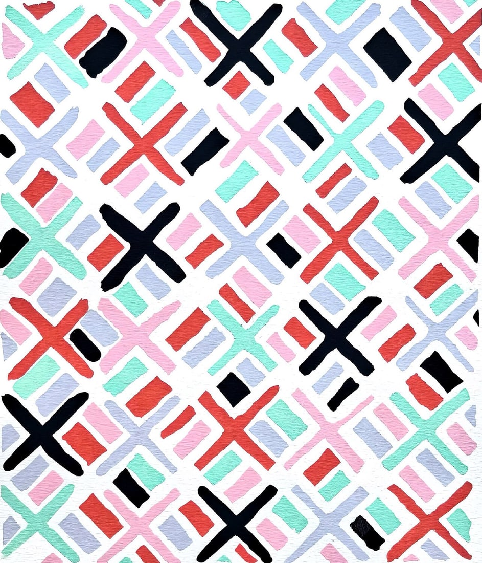 Sonia Delaunay, Planche No. 34, Compositions, couleurs, idees: Sonia Delaunay, Limited Edition: Colour stencil with dense gouache inks on velin paper. Unsigned and unnumbered with printed title-heading designed by Delaunay, upper left, as issued. Paper Size: 12.625 x 9.625 inches. Excellent cond