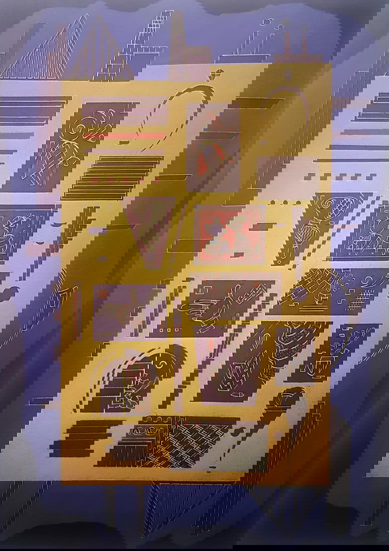 Wassily Kandinsky, Composition, Derriere le miroir, Limited Edition Lithograph (1 of 4)