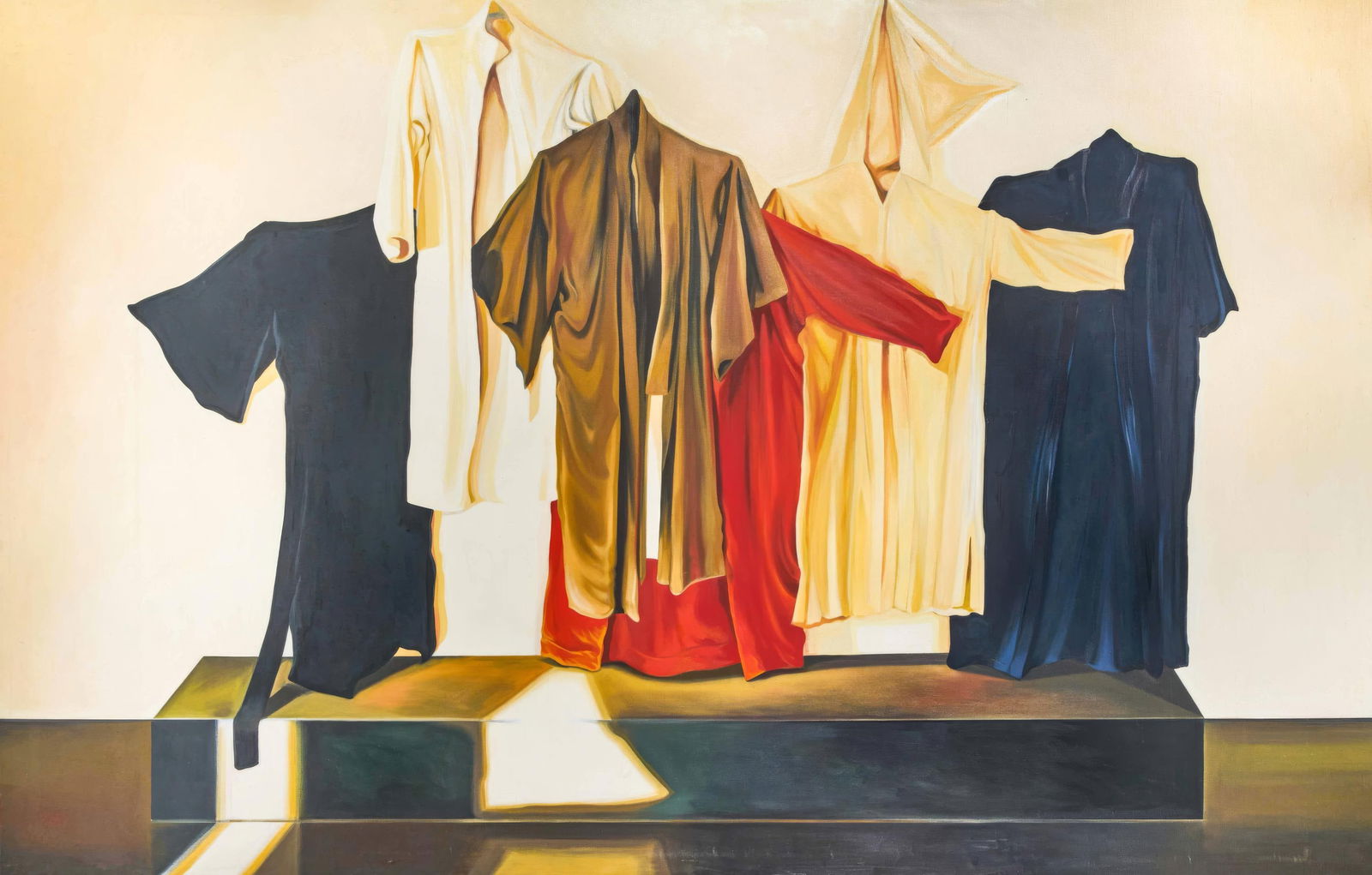 Lowell Nesbitt, Six Robes, Original Oil Painting, 1974 (1 of 4)