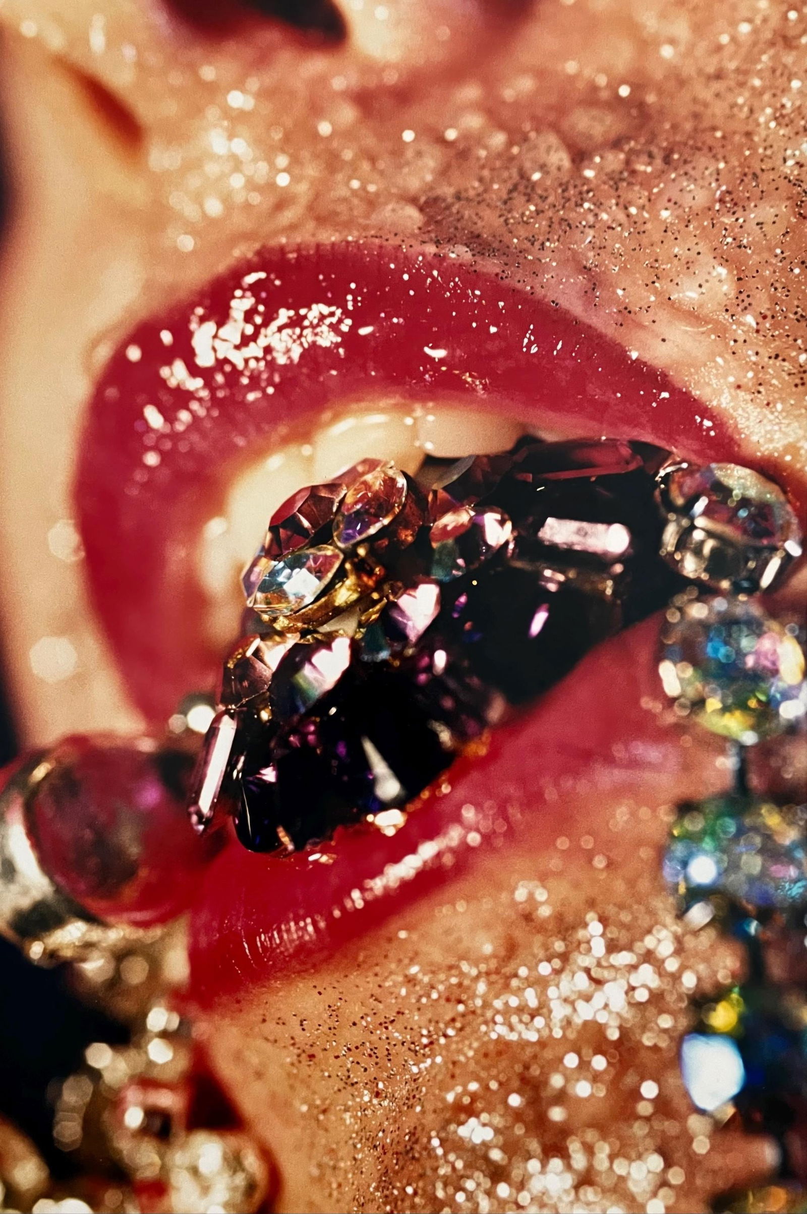 Marilyn Minter, Prism, Limited Edition Chromogenic Print, 2009: This exquisite chromogenic print by Marilyn Minter (b. 1948), titled Prism, exemplifies the artist's radical expansion of photo-real imagery into a realm of heightened sensuality, surface intensity, a