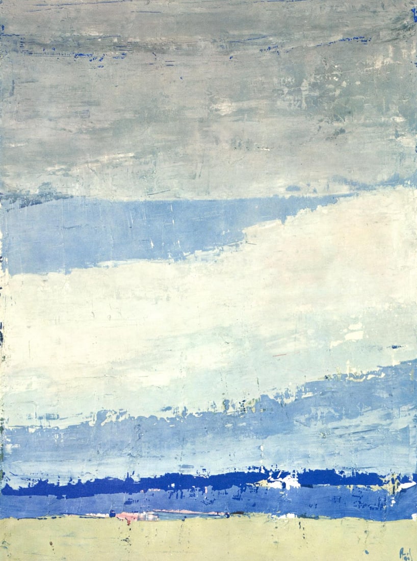 Nicolas de Stael, Ciel a Honfleur, Nicolas de Stael, Peintres d'aujourd'hui, Limited Edition (1 of 4)