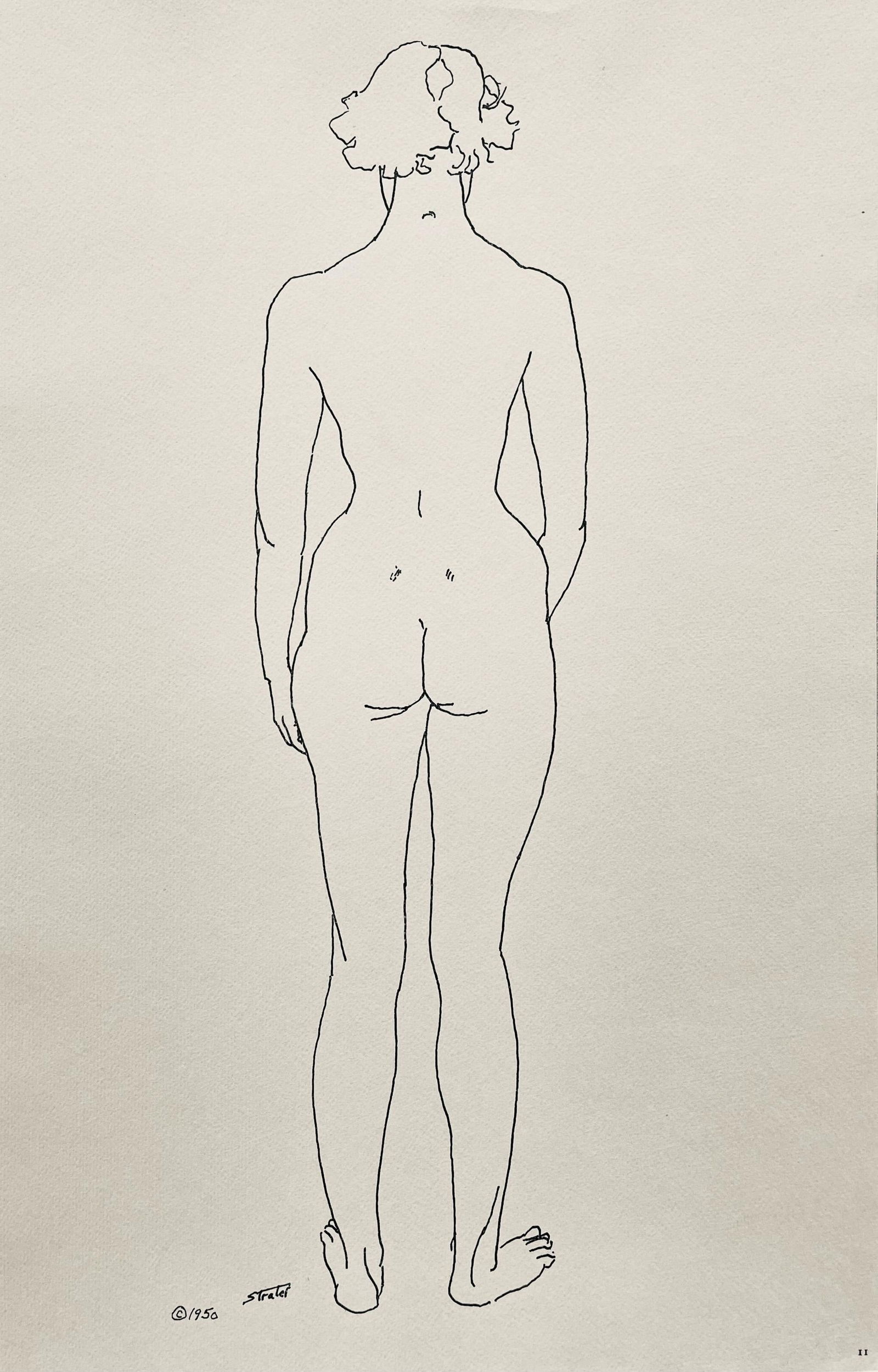 Henry Strater, Composition, 24 Drawings by Henry Strater, Limited Edition Lithograph (1 of 4)