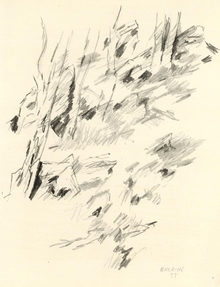 Jean Bazaine, Composition, XXe siecle, Limited Edition Lithograph (1 of 4)