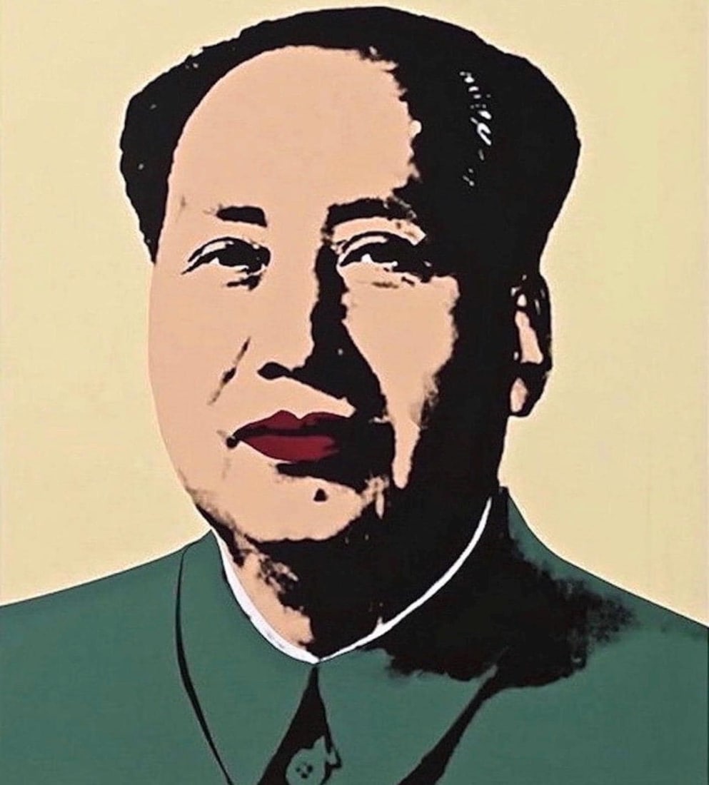Andy Warhol, Mao Zedong, Yellow, Official Edition, Sunday B. Morning, Silkscreen: Official edition, Andy Warhol, Sunday B. Morning, silkscreen on museum board. Paper Size: 33.5 x 29.5 inches. Excellent condition. Inscription: "published by Sunday B. Morning", and "fill in your own