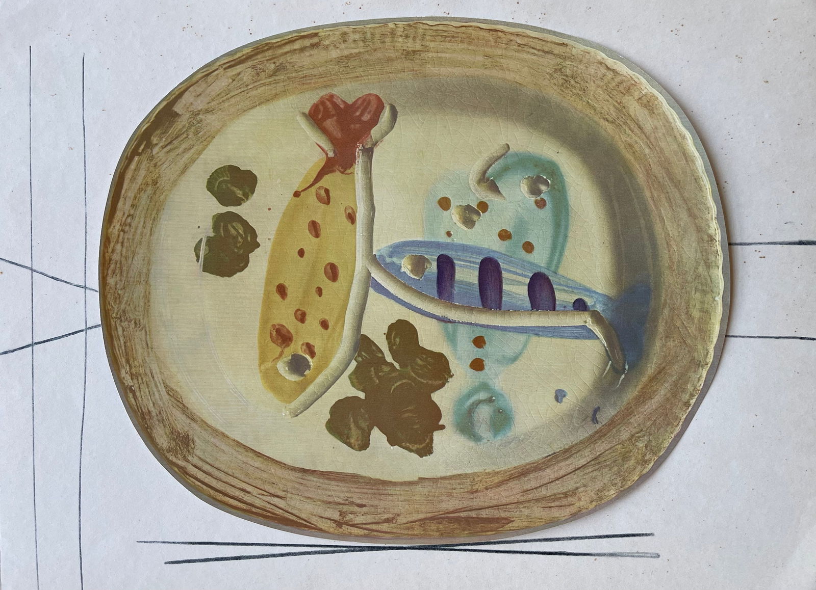 Pablo Picasso, etude pour la ceramique, Ceramiques de Picasso (Orozco 105), Limited Edition (1 of 4)