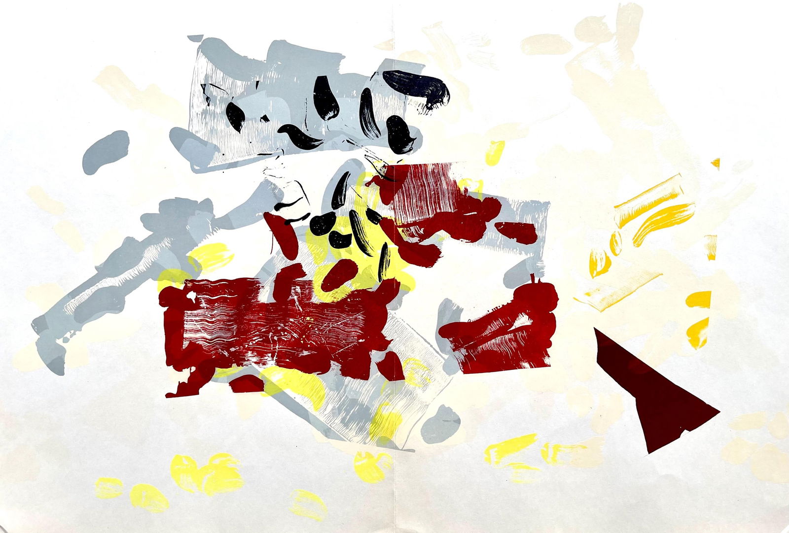 Jean-Paul Riopelle, Composition, Derriere le miroir, Limited Edition Lithograph (1 of 4)