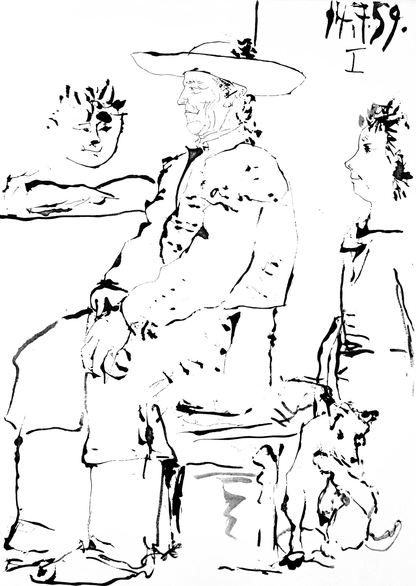 Pablo Picasso, Composition (Bloch 1276; Czwiklitzer 23), Toros y Toreros, Limited Edition Lithograph (1 of 4)