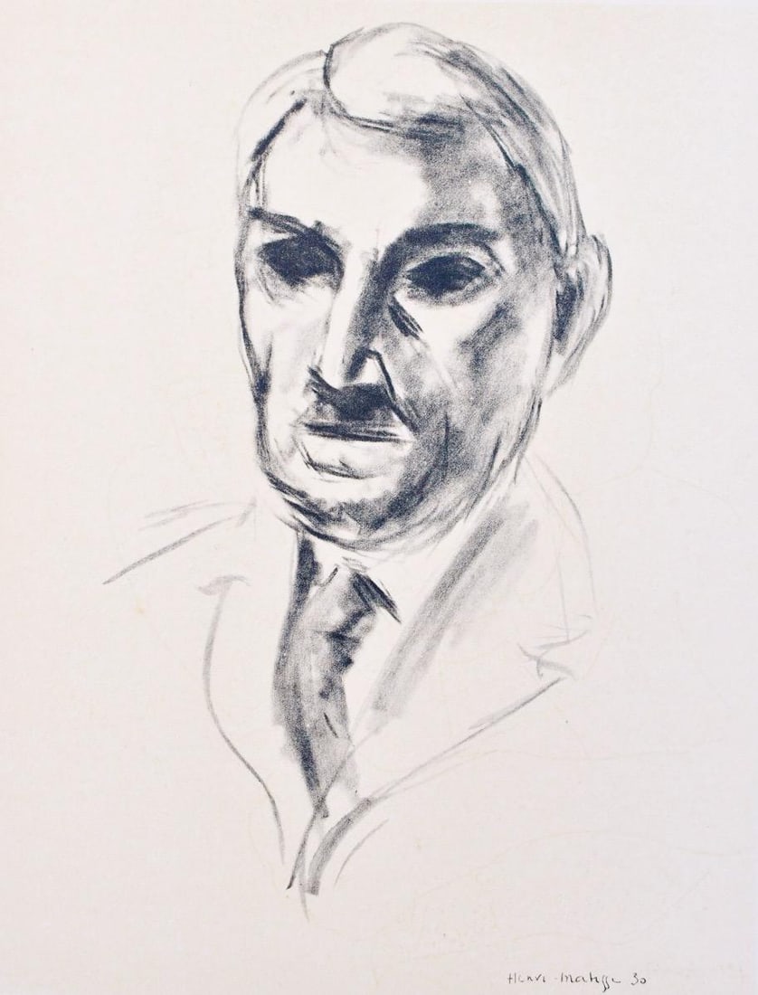 Henri Matisse, John Dewey, Portraits par Henri Matisse, Limited Edition Heliogravure (1 of 4)
