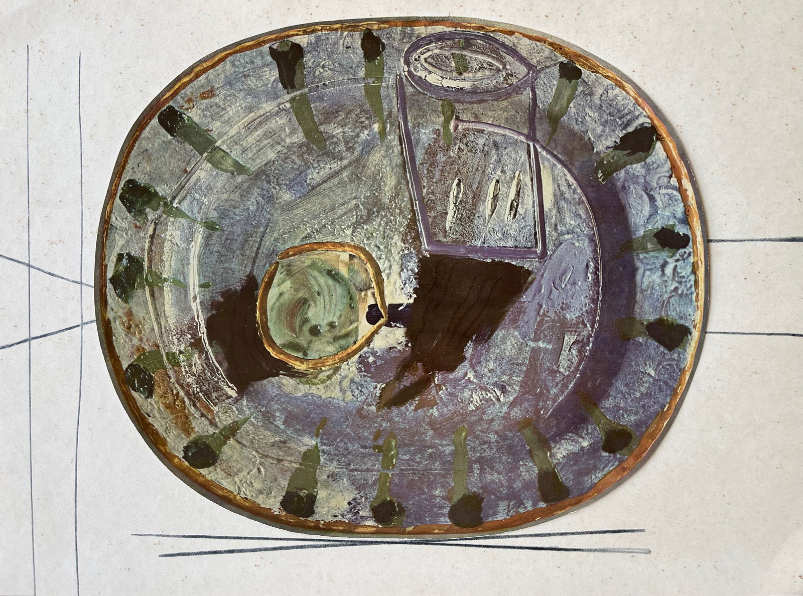 Pablo Picasso, etude pour la ceramique, Ceramiques de Picasso (Orozco 105), Limited Edition (1 of 4)