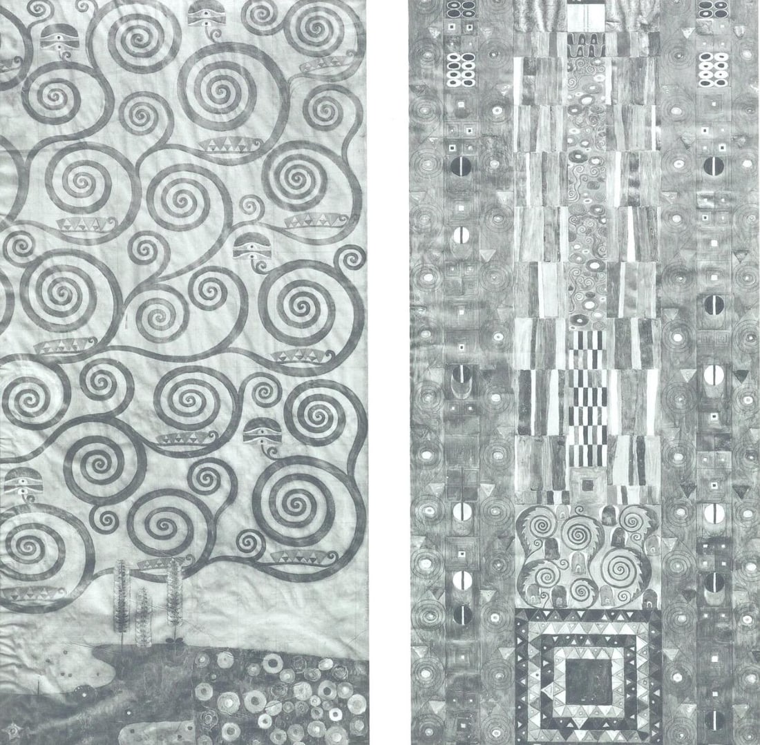 Gustav Klimt, Der Lebensbaum und das Mittelfeld, from Eine Nachlese, Limited Edition Heliogravure: Heliogravure and collotype on velin paper. Paper size: 18.86 x 17.91 inches, overall; 10.67 x 10.87 inches, image size. Inscription: Signed in the plate, and unnumbered, as issued. Condition: Very goo