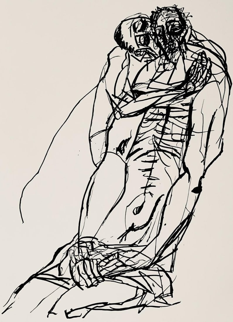 Abraham Rattner, Pieta, Limited Edition Lithograph (1 of 4)