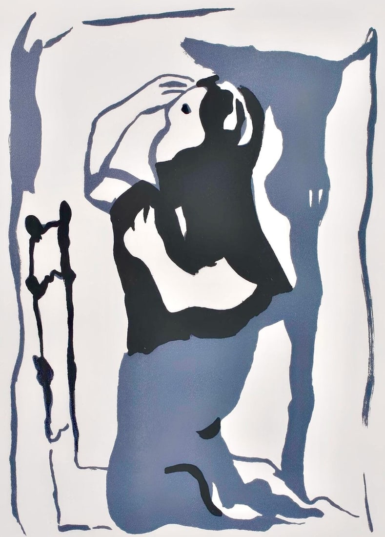 Francisco Bores, Composition, Œuvres completes d'Albert Camus, Limited Edition Lithograph (1 of 4)