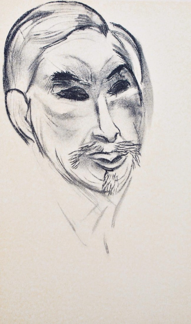 Henri Matisse, Serge Stchoukine, Portraits par Henri Matisse, Limited Edition Heliogravure: Heliogravure on velin paper, mounted on velin paper backing sheet, as issued. Paper Size: 12 x 9.25 inches; image size: 9.05 x 5.51 inches. Inscription: Unsigned and unnumbered, as issued. Condition: