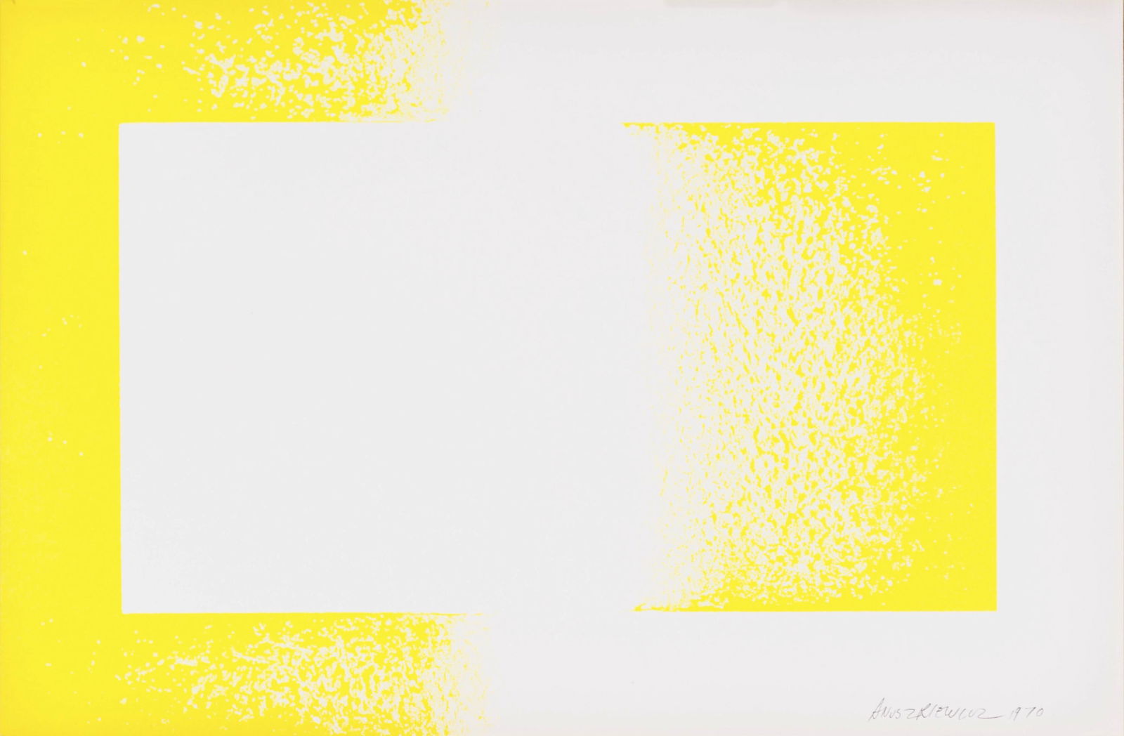 Richard Anuszkiewicz, Yellow Reversed, Art in America, Limited Edition Lithograph (1 of 4)