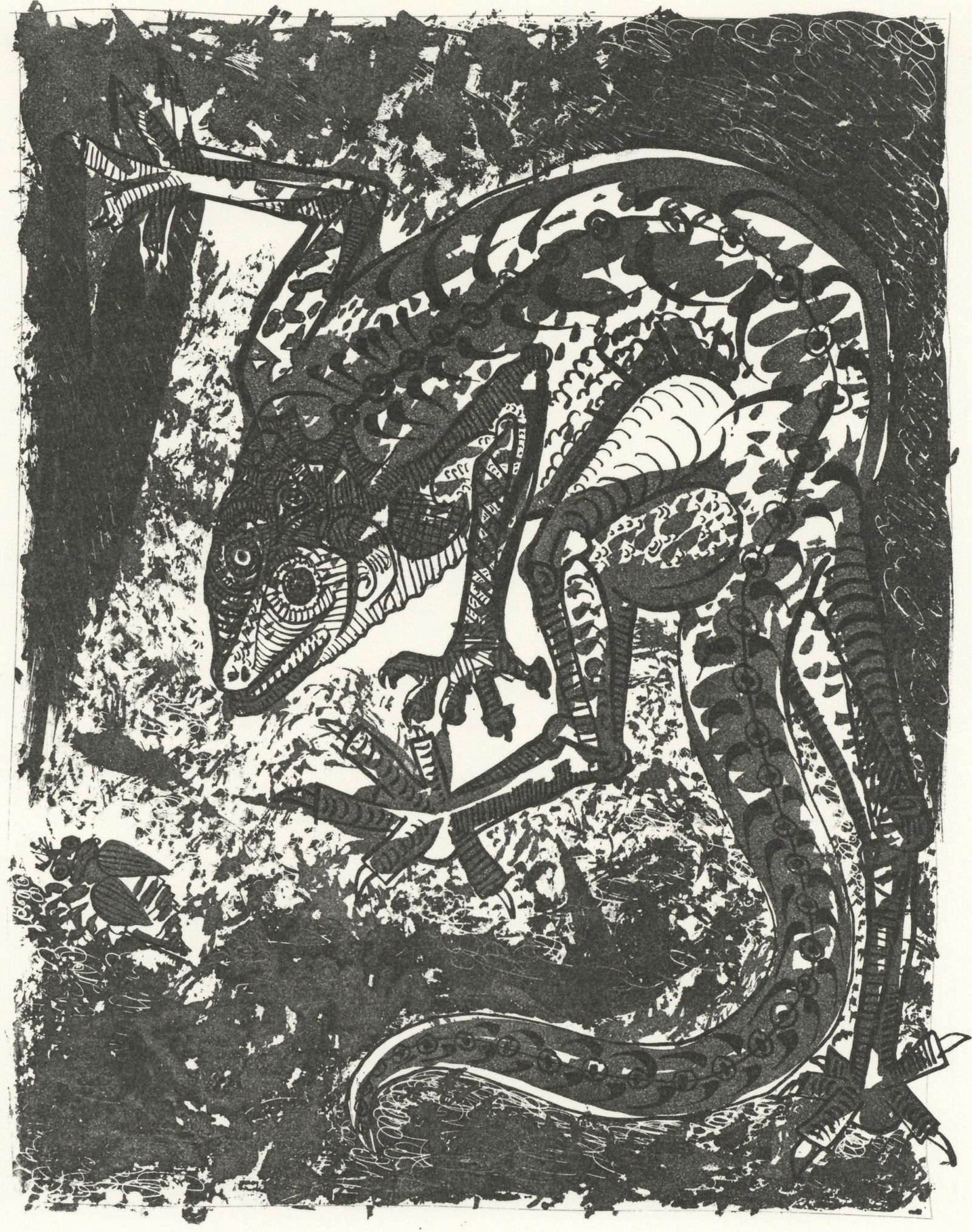 Pablo Picasso, Le Lezard (The Lizard) (Orozco p.82), Histoire naturelle, Limited Edition Lithograph (1 of 4)