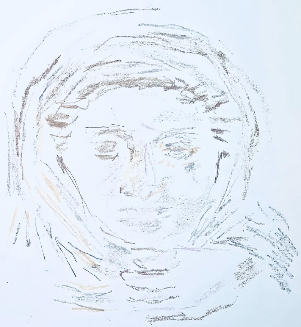 Oskar Kokoschka, Composition, Skizzenbuch der Italienischen Reise 1963, Limited Edition Lithograph: Lithograph on Butten paper. Inscription: Unsigned and unnumbered, as issued. Paper Size: 14.17 x 11.22 inches. Excellent condition. From the volume, Skizzenbuch der Italienischen Reise 1963, 2001. Pub