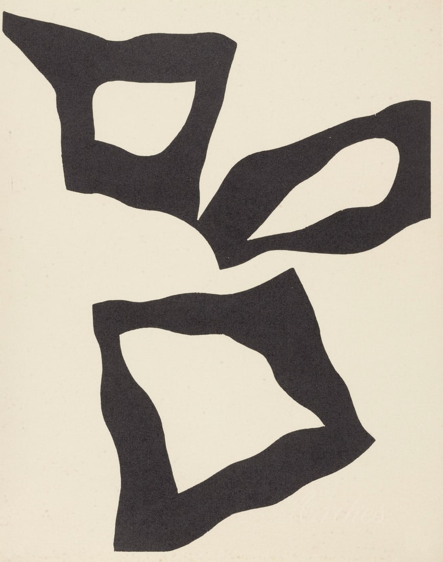 Hans Jean Arp, Composition (Arntz 148-175; Hagenbach A 25; Bolliger 54), Dreams and Projects, (1 of 4)