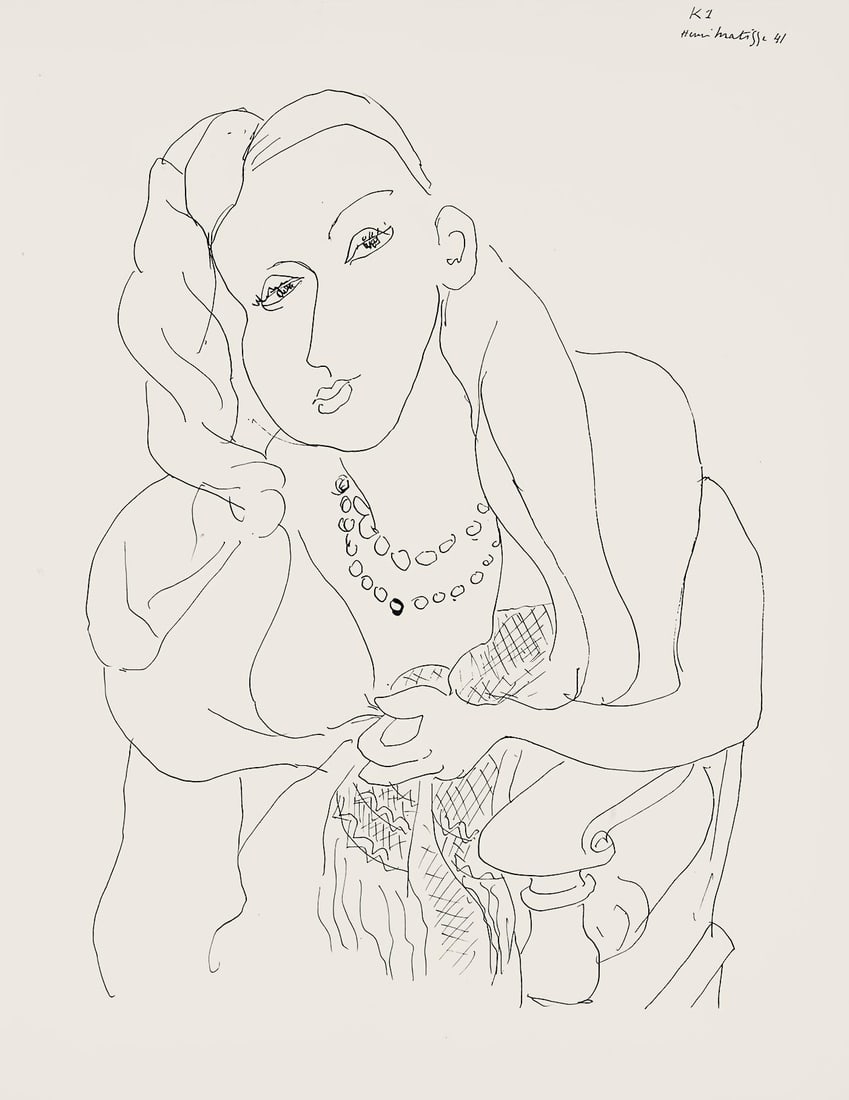 Henri Matisse, Serie K, var. 1 (Duthuit 9), Henri Matisse, Dessins, Themes et variations, Limited (1 of 4)