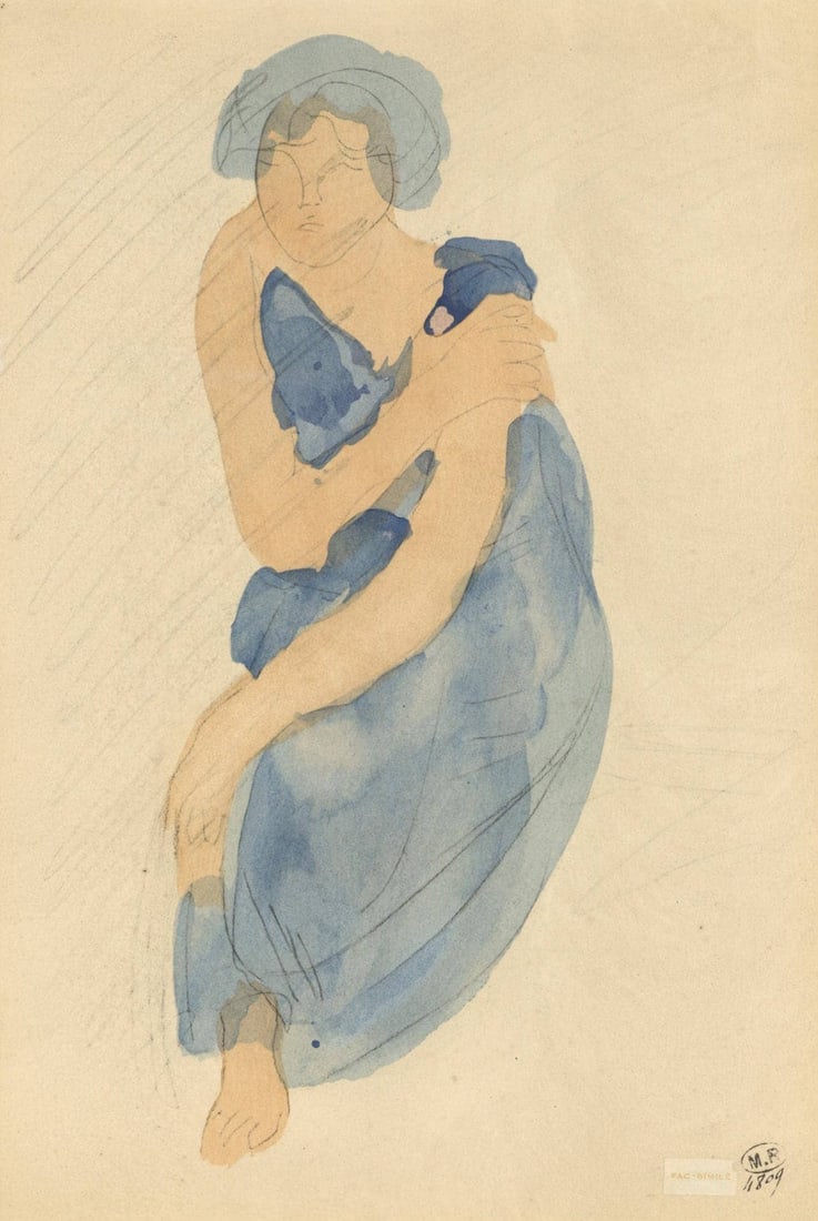 Auguste Rodin, Composition, La Varende, Rodin, Limited Edition Lithograph (1 of 4)