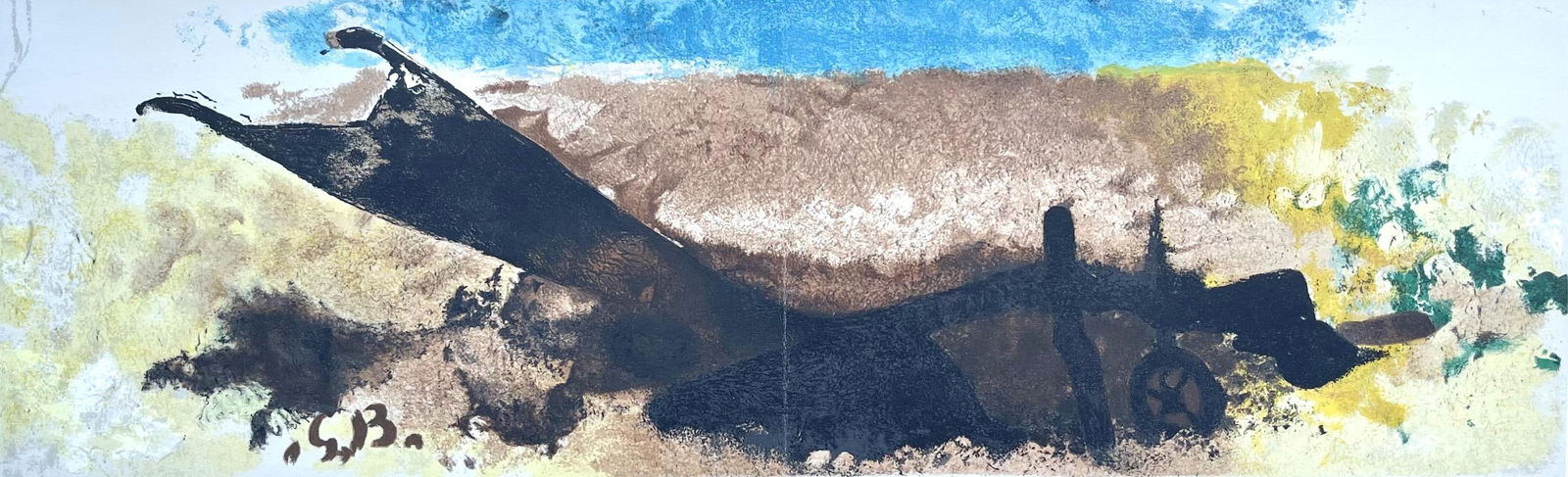 Georges Braque, Charrue, L'Hommage a Georges Braque, Derriere le miroir, Limited Edition Lithograph (1 of 4)